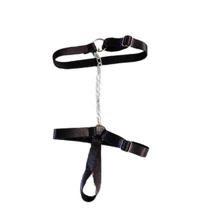 Gothic Black Elastic Band Anklet Bracelet for Women - Perfect for Summer High Heels & Barefoot Sandals