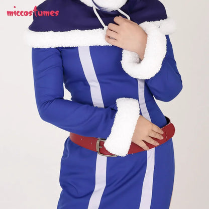 Stunning Women's Juvia Cosplay Costume - Complete Dress, Cape, Hat & Belt for Halloween - Blue Outfit
