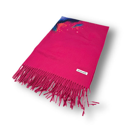 Nocturnal Raccoon Festival Rave Pashmina Scarf - Embrace Your Wild Side!