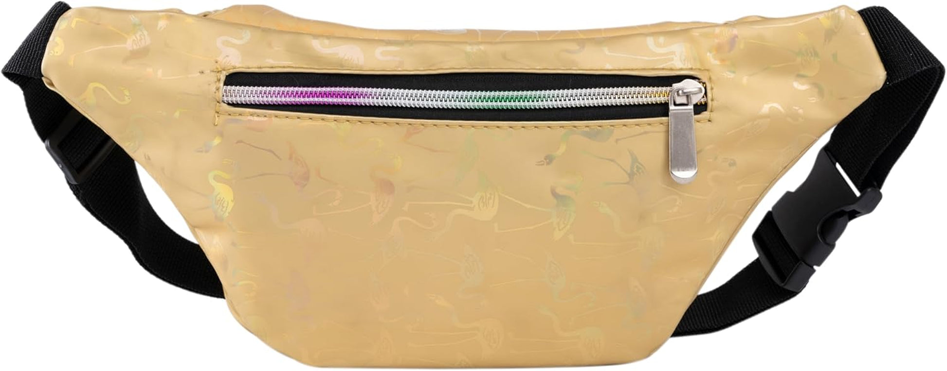 Holographic Neon Rave Stars Fanny Pack – Ultimate Waist Pack for Festivals, Concerts, & Travel!