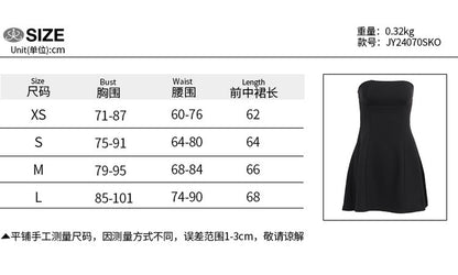 Chic Strapless Backless Mini Dress - Slim Fit A-Line Summer Tube Clubwear for Women